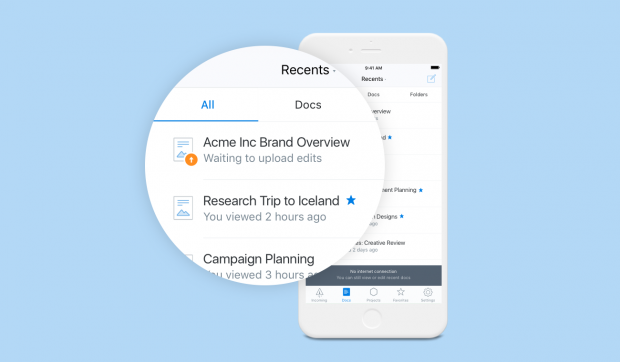 Dropbox Paper kann auf mobilen Endgeräten installiert werden. (Bild: Dropbox)